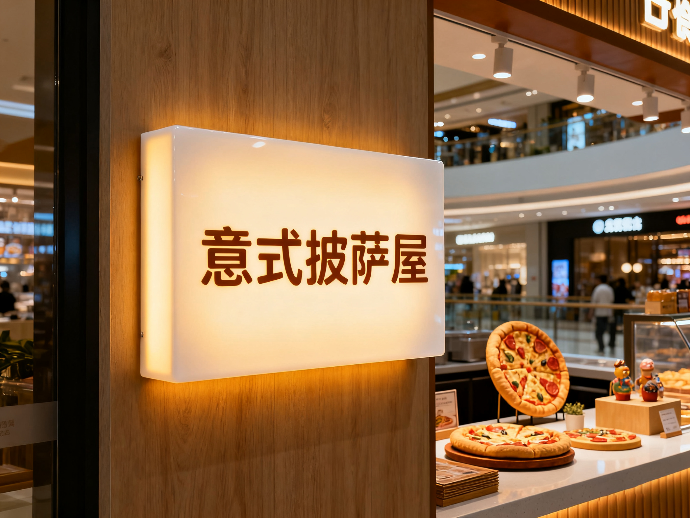 亚克力灯箱店铺门头效果图