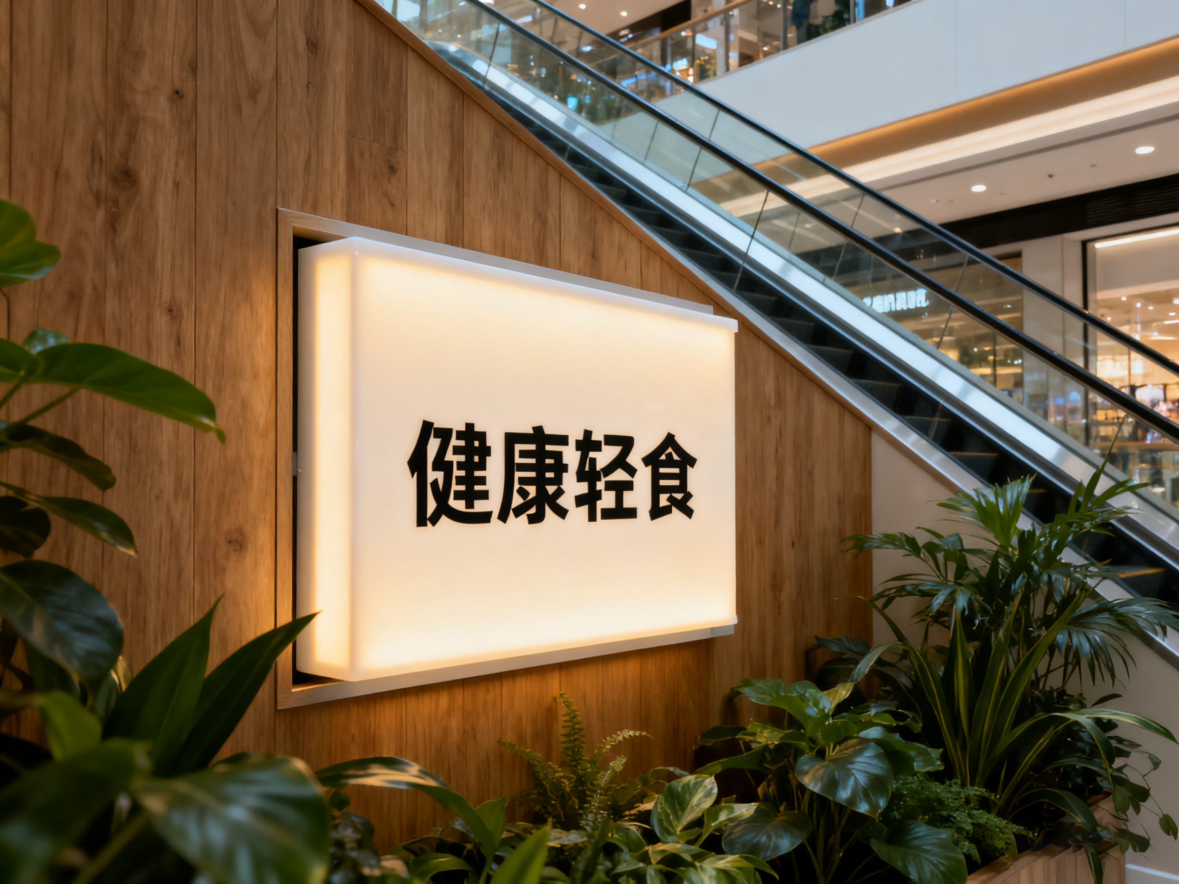 亚克力灯箱店铺门头效果图