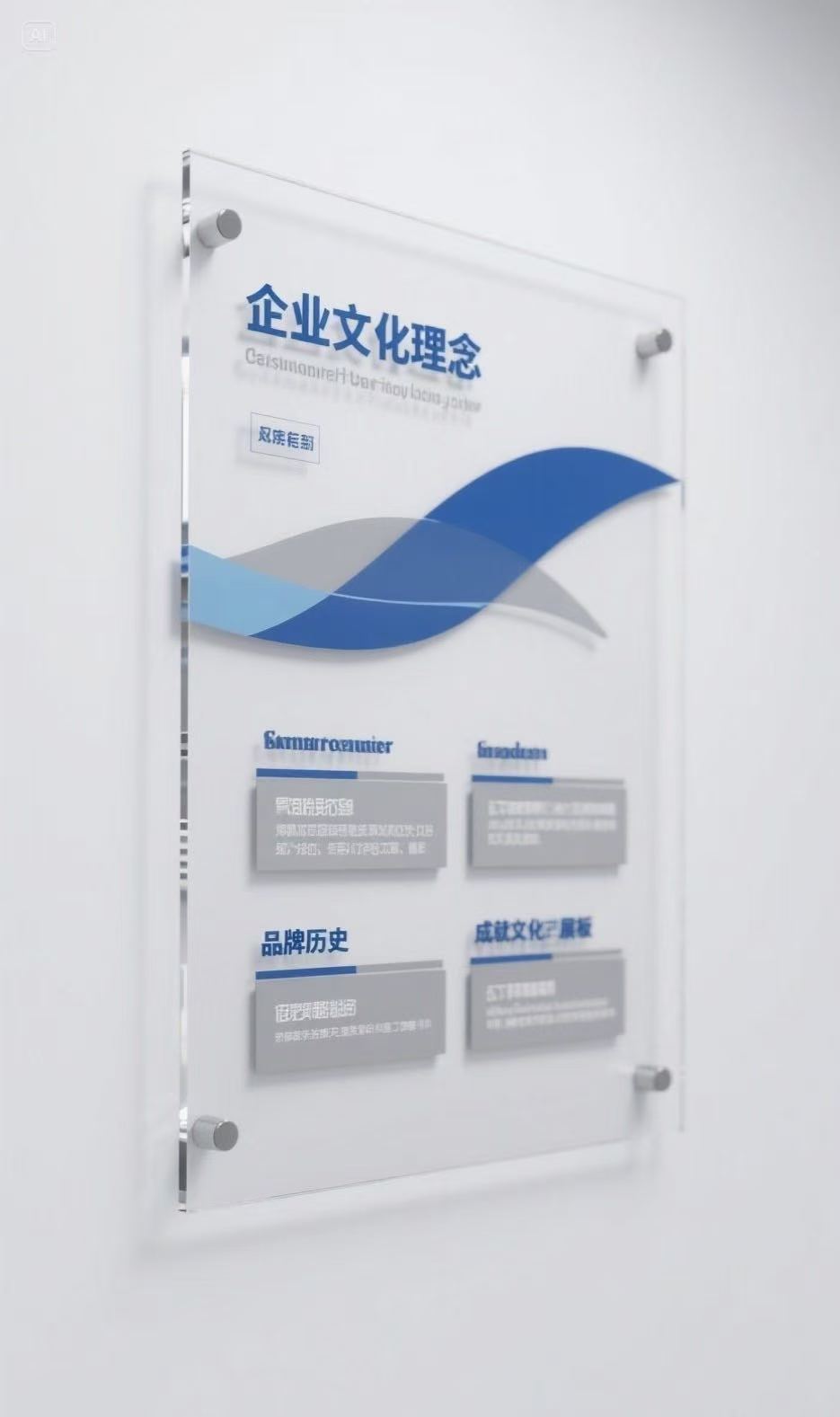 企业形象墙牌细节图