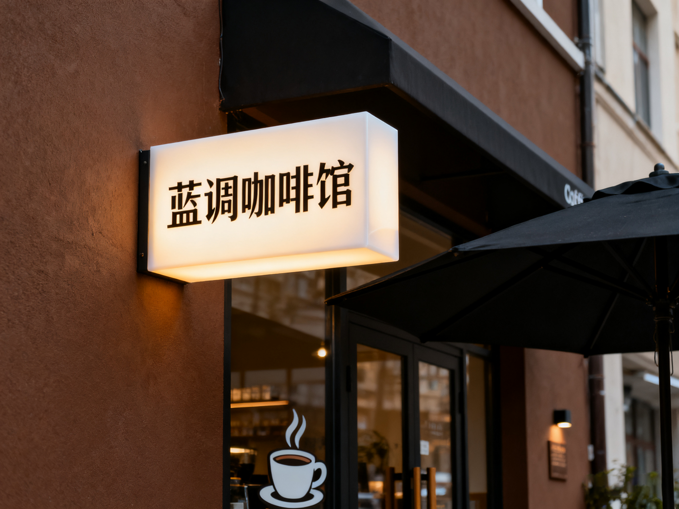 暖光亚克力灯箱封面图